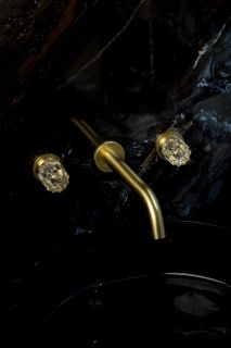 Встраиваемый смеситель для раковины Boheme Elegante 152-2-MG-EL золото матовое